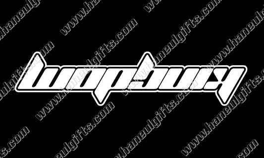 "Upside Down Kingdom" ∙ Permanent Vinyl Decal 10" x 2.5"